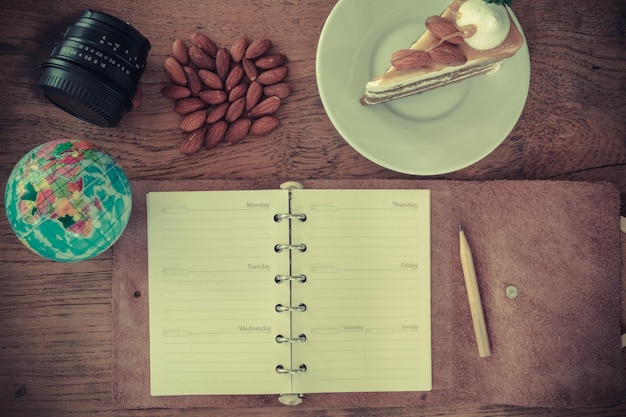 Notatki rozwojowe w retro stylu